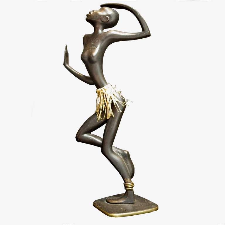 Bronze African Dancer